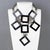 Paco Rabanne Paco Rabanne Paris Futuristic Chrome and Enamel Necklace For Sale - Image 4 of 10
