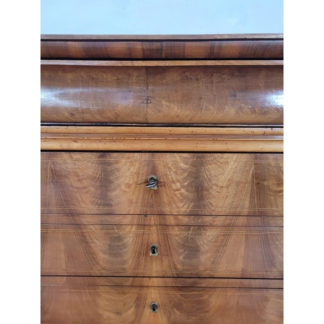 Small Louis Philippe Walnut Chest of Drawers For Sale - Image 4 of 13
