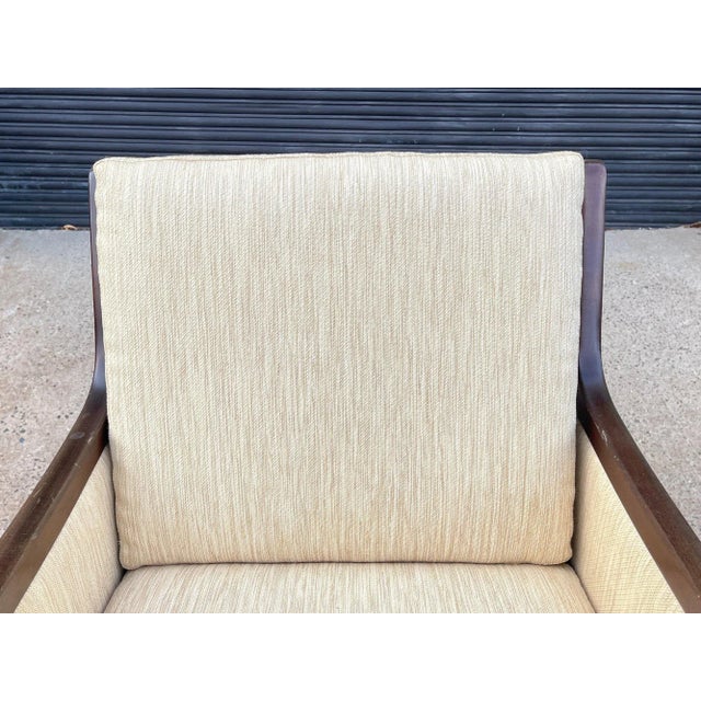 Mid-Century Modern 1960s Ole Wanscher for Poul Jeppesens Mahogany Armchair Made in Denmark For Sale - Image 3 of 12