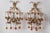 Gold Wall Lamps with Dropping Crystal Glass, Italy, 1960s, Set of 2 For Sale - Image 8 of 14