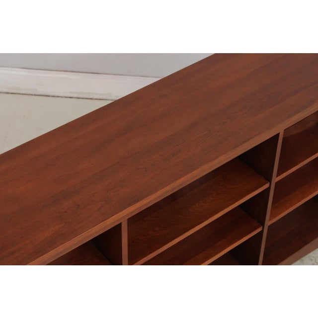 Stickley Arts & Crafts Inlaid Cherry Open Bookshelf For Sale - Image 11 of 18