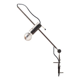Clamp Table Lamp 255 by Tito Agnoli for O-Luce, 1950s For Sale