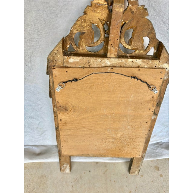 Late 19th Century French Louis XVI Giltwood Wall Mirror For Sale - Image 12 of 12