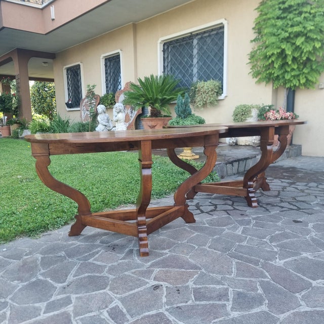 Antique Tuscan Walnut Consoles, 1770, Set of 2 For Sale - Image 6 of 15