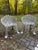 Early 20th Century White Cast Iron Grapevine Antique Victorian Outdoor Garden Furniture Suite-Set of 5 For Sale - Image 5 of 13