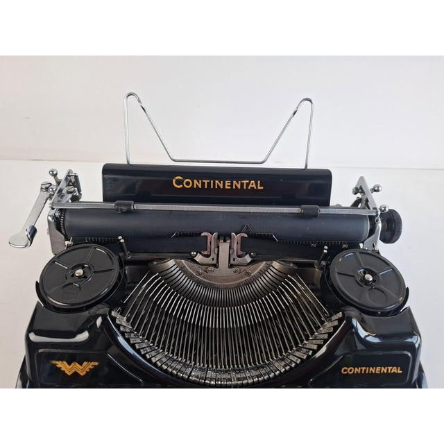Art Deco Continental Portable Typewriter with Case, Germany, 1930 For Sale - Image 9 of 18