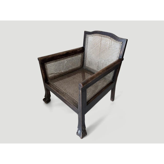 Antique Colonial Low Chair For Sale - Image 4 of 18