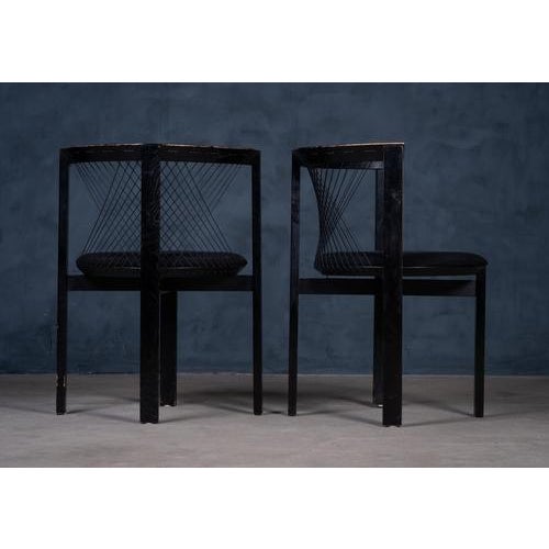 Wood String Chair by Niels Jørgen Haugesen for Tranekær Furniture, Denmark, 1980s, Set of 6 For Sale - Image 7 of 16