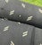 Vintage Parsons Style Black Upholstered Ottomans With Geometric Dash Fabric, a Pair For Sale - Image 11 of 11