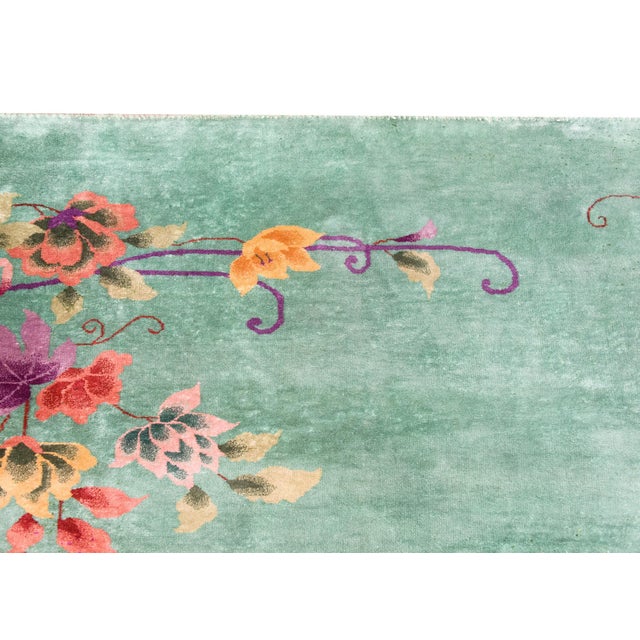 Mint Early 20th Century Chinese Art Deco Rug For Sale - Image 8 of 15
