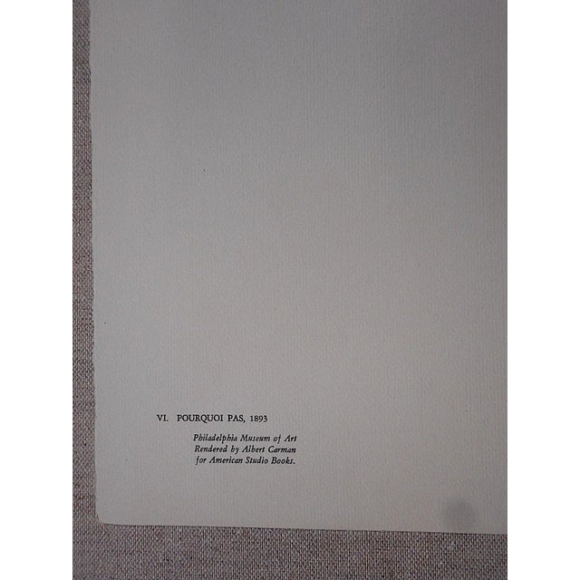 Illustration Vintage Toulouse Lautrec Folio Size Lithograph For Sale - Image 3 of 4