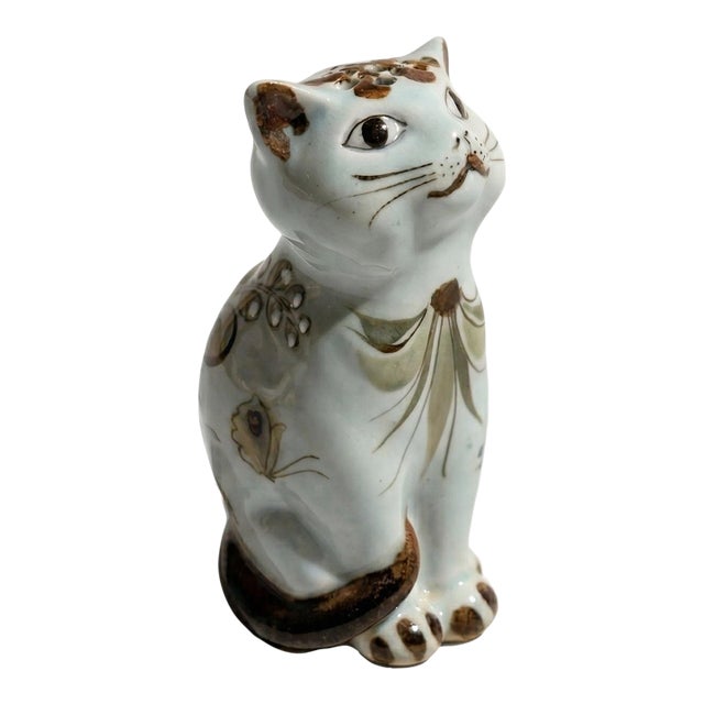 Ken Edwards Tonala Pottery Cat Salt Shaker For Sale