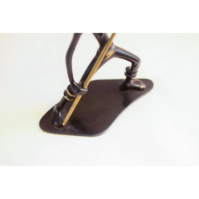 Black Chinese Figurine Salt and Pepper Holder by Richard Rohac, 1950s For Sale - Image 8 of 10