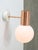 Vintage Italian Copper Wall Lamp For Sale - Image 4 of 12