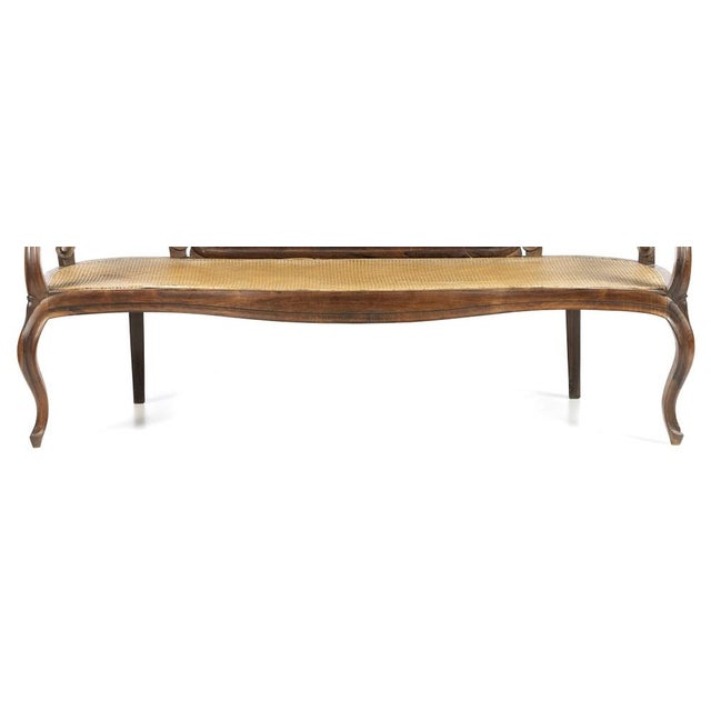 19th Century Romantic Canape in Noble Wood For Sale - Image 5 of 8