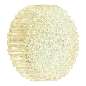 Mid Century Amber Bubble Glass Wall Light/Sconce or Ceiling Light/Flush Mount by Helena Tynell for Limburg, Germany, 1970s
