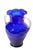 Mid-Century Modern Mid 20th Cobalt Glass Handled Vase Att. To Fostoria For Sale - Image 3 of 7
