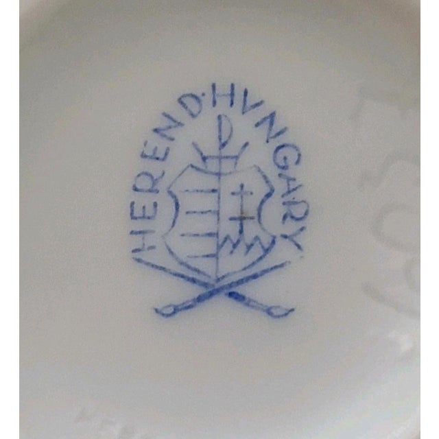 1950s Herend Rothschild Bird Porcelain Salt Cellar - Discontinued For Sale In Chicago - Image 6 of 6
