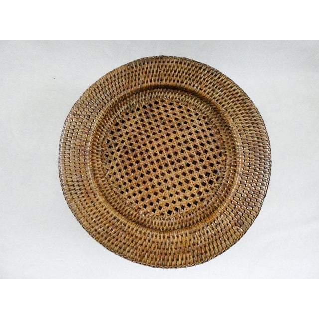 Vintage French Rattan Plates, 1970s, Set of 6 | Chairish