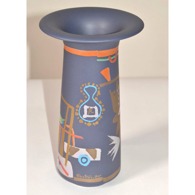 Rosenthal Porcelain Flower Vase Liguria Gilbert Portanier Studio-Linie Germany For Sale - Image 13 of 13