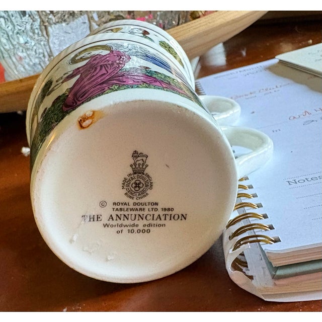 ️ Celebrate the artistry and devotion of English bone china with this pair of Royal Doulton limited‑edition mugs, each...