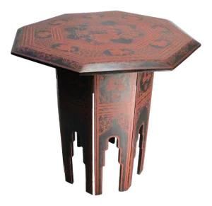 1960s Lacquered Folding Thai Tea Table