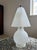 1920s Diminutive Frosted Glass Art Deco Table Lamp French Industrial / Machine Age For Sale - Image 4 of 11