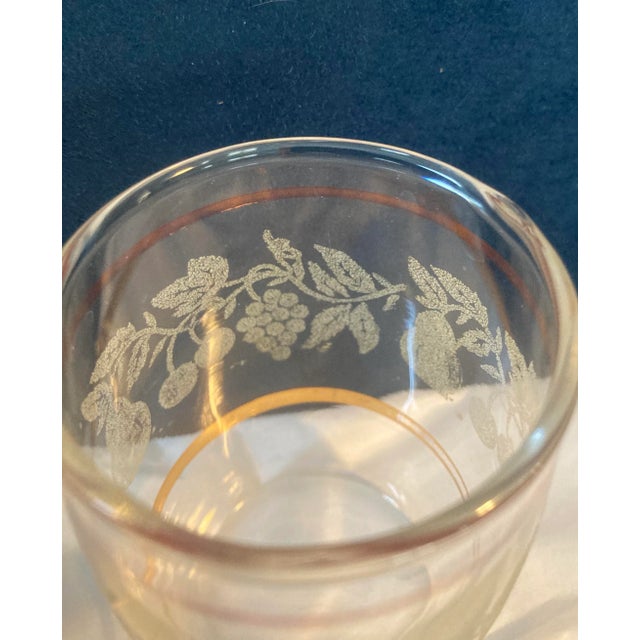 Vintage Bartlett Collins Grapevine Juice Pitcher and Glasses - 7 Pieces For Sale - Image 11 of 13