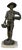 20th Century Bronze Metal Sculpture of a Young Fisherman For Sale