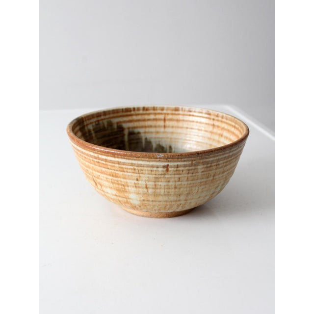 Ceramic Vintage Handmade Studio Pottery Bowl For Sale - Image 7 of 15