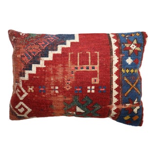 Kazak Rug Pillow rug no. p4095 For Sale