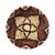 Brown Southwestern Coiled Basket Bowl With Devil’s Claw Pattern, 6.25" For Sale - Image 8 of 9