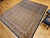 Vintage Persian Tabriz Rug, Hand-Knotted Wool, Allover Geometric Pattern, Navy & Tan, 9x11 For Sale In Chicago - Image 6 of 15