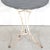 19th Century French Bistro or Garden Table With Round Slate Top and White Paint For Sale - Image 9 of 12
