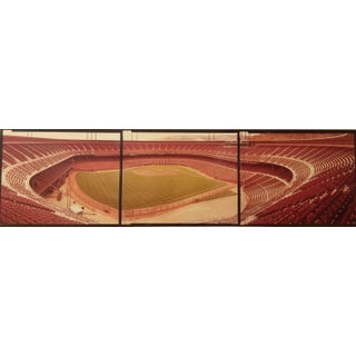 Jim Dow, Vintage Panoramic Triptych, San Francisco Candlestick Park Color Photograph, 1982 For Sale