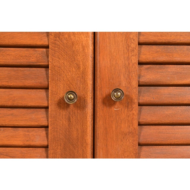 Wood Ethan Allen American Colonial Solid Maple Media Cabinet or Bedside Chest For Sale - Image 7 of 13