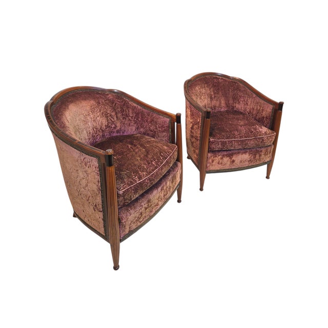 Pair of French Art Deco Armchairs Attributed to Maison Dominique France, Circa 1928–1932 For Sale In New York - Image 6 of 18