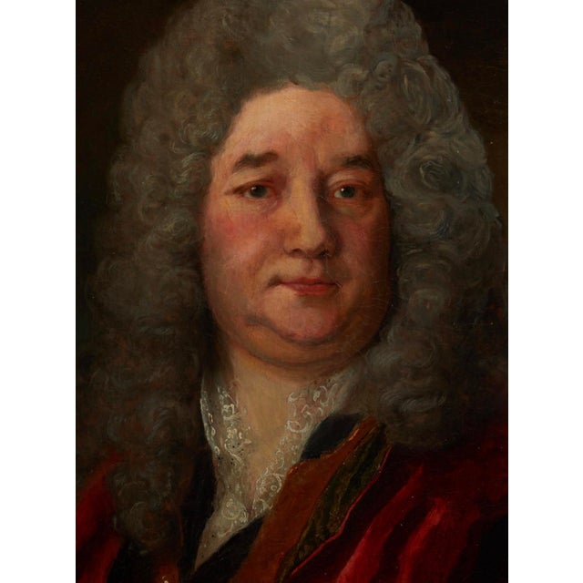 Early 18th Century Early 18th Century French Portrait Painting of a Nobleman, Attributed to Henri Millot For Sale - Image 5 of 9