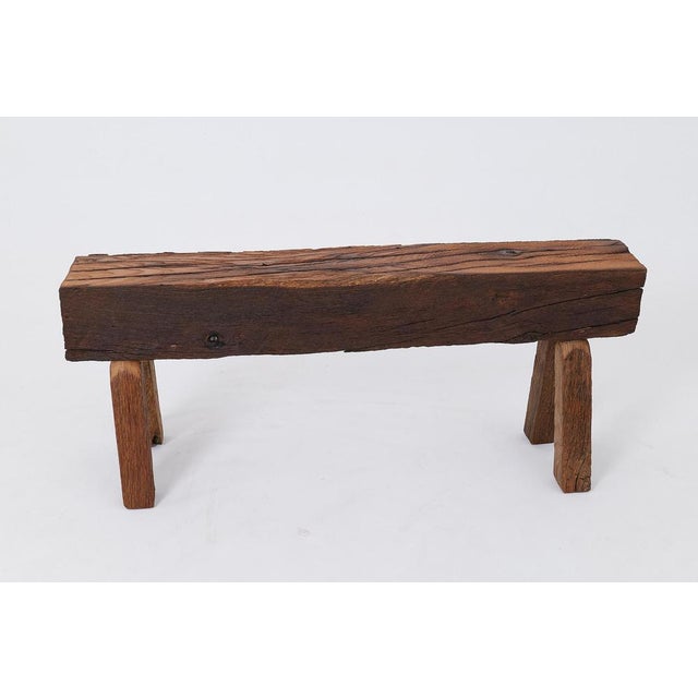 Bench in Reclaimed Wood Beam by Logniture For Sale - Image 9 of 17