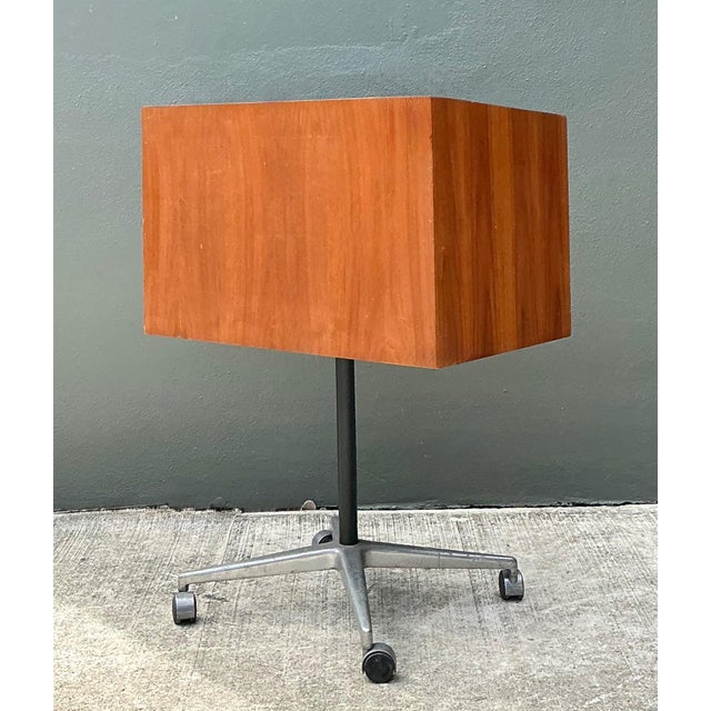 This exceptional vintage Mid-Century Modern lectern, designed by George Nelson for Herman Miller, is a refined example of...