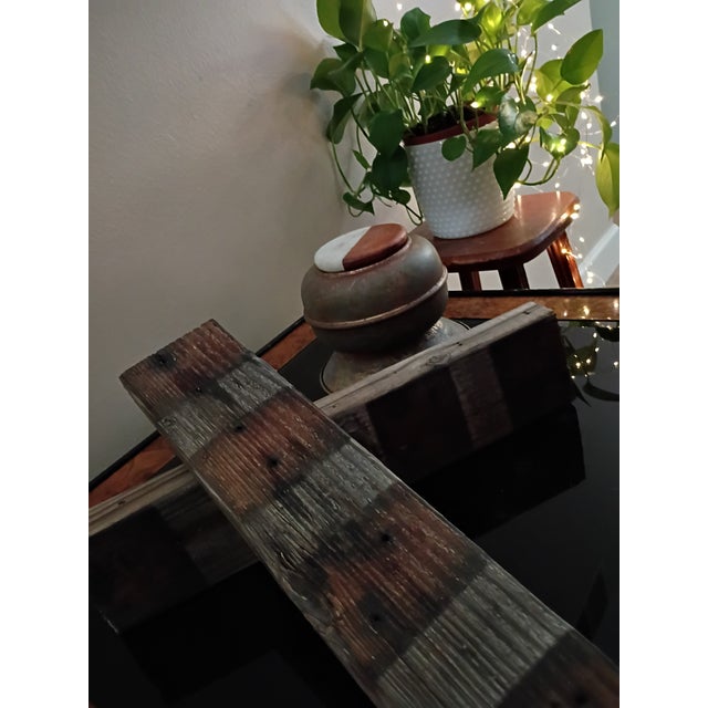 Wood Pair of Reclaimed Old-Growth Wood Beams – Sculptural Pedestal Bases / Architectural Salvage For Sale - Image 7 of 7