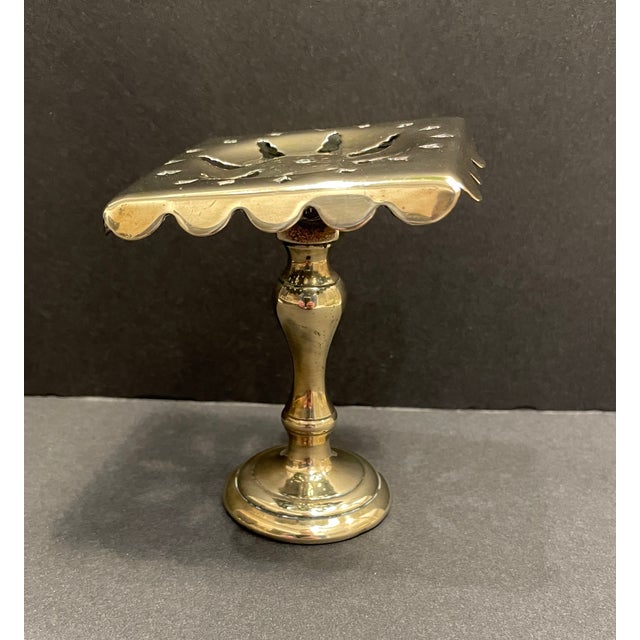 Metal Pierced Brass Victorian Table Form Light Reflector For Sale - Image 7 of 10