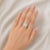 Art Deco Late 20th Century 18K White Gold GIA Certified Diamond Engagement Ring, Size 6.75 For Sale - Image 3 of 3