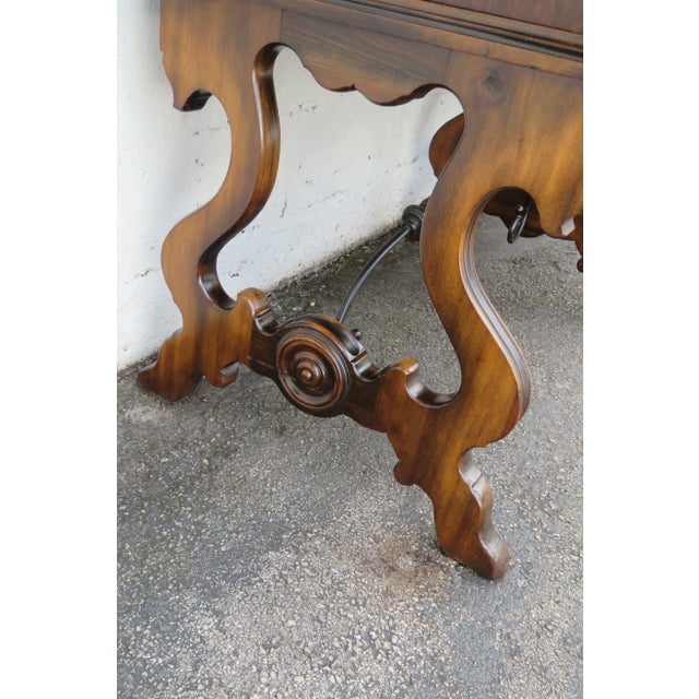 Berkey and Gay Early 1900s Carved Long Sideboard Buffet Credenza Bathroom Vanity 5630 For Sale - Image 10 of 11