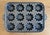 Metal Antique 12-Cup Cast Iron “Turk’s Head” Gem Pan / Fluted Muffin Tin, Circa 1900 For Sale - Image 7 of 11