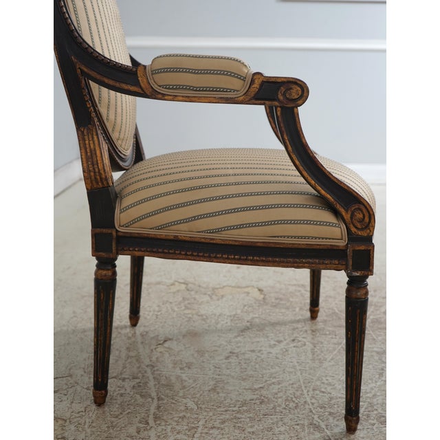 Set of 8 Louis XVI Style Oval Back Dining Chairs For Sale In Philadelphia - Image 6 of 18