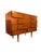 Sleek and sophisticated, this mid-century Italian modern walnut dresser features a striking architectural design. Clean...