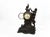 A Napolean III period mantel chimney clock with a mark on the letterhead of the mechanism «horlogerie suisse 23 Rue...