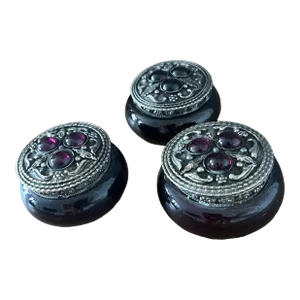 Set of 3 Antique Tibetan Trinket Box