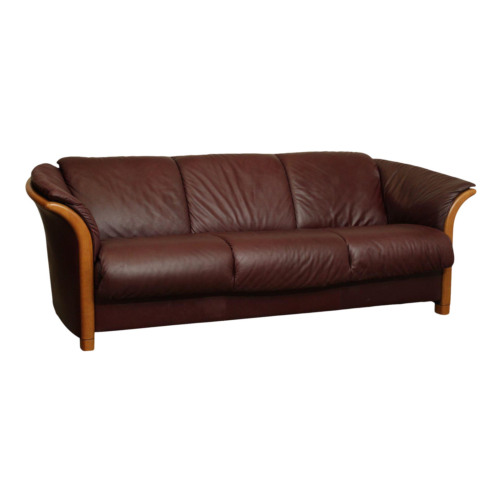 Ekornes Leather Manhattan Sofa Chairish